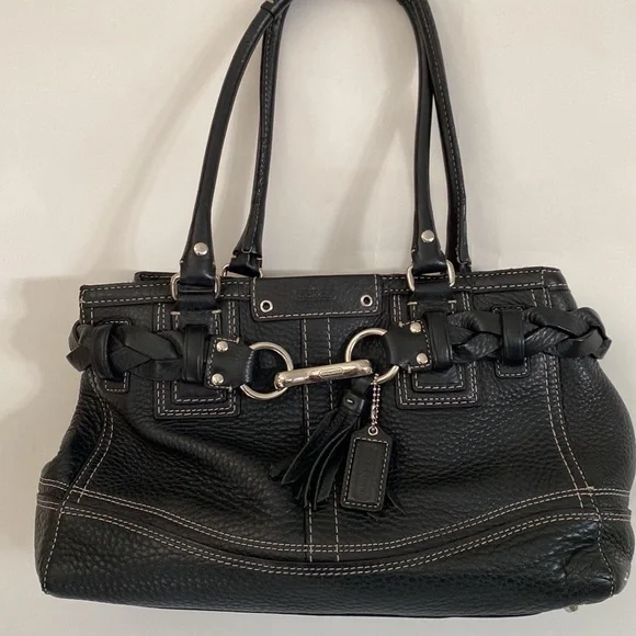 バッグ 1162 Coach Hampton Pabbled Leather Bag Coach Women's Hamptons Bag Shoulder, Maple : Amazon.ca